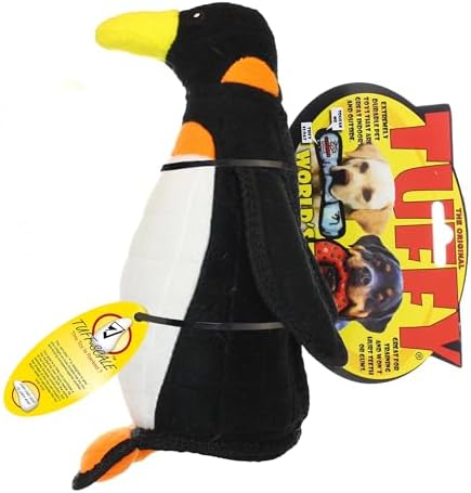 TUFFY® - 2 Pack Original : Penguin Dog Toy : : Ultra Durable Plush Toy with Multiple Layers & Reinforced Seams, Washable and Floats, Original Construction