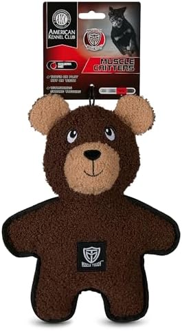 American Kennel Club Plush Dog Toy with Squeaker for Moderate Chewers, Soft Stuffed Dog Toy for Tugging, Fetch & Interactive Play, Gentle on Teeth