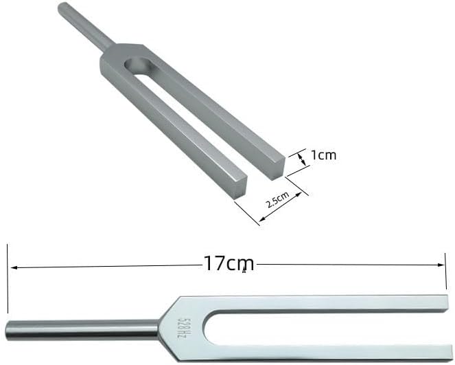 528 Hz Tuning Fork with Reflex Hammer for Healing Chakra Set,Aluminum Alloy, with Silicone Hammer and Storage Bag, Ideal for Sound Healing, SPA Aromatherapy,Yoga, Meditation, and Relaxation