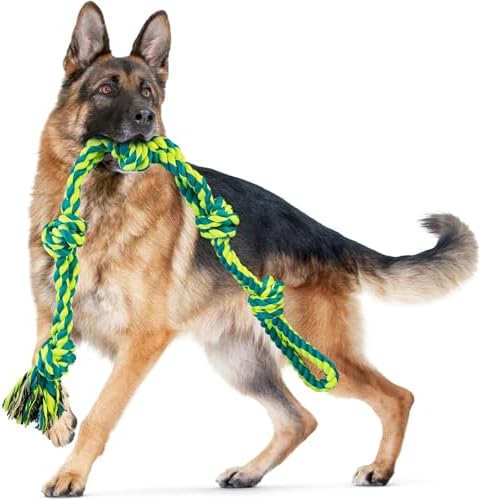 SHARLOVY Dog Toys for Large Dogs and Aggressive Chewers