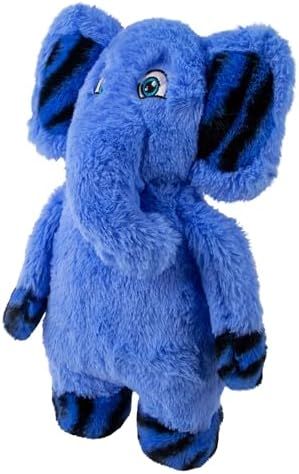 KONG Jungle Jamz Plush Dog Toys – Squeaky, Crinkly, and Rattling Durable Toys for Dogs – Safari Animal Collection (Elephant)