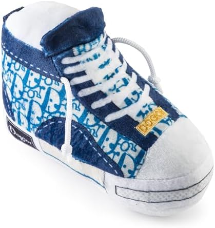 Haute Diggity Dog Dogior High-Top Tennis Shoe Plush Dog Toy Designer Parody