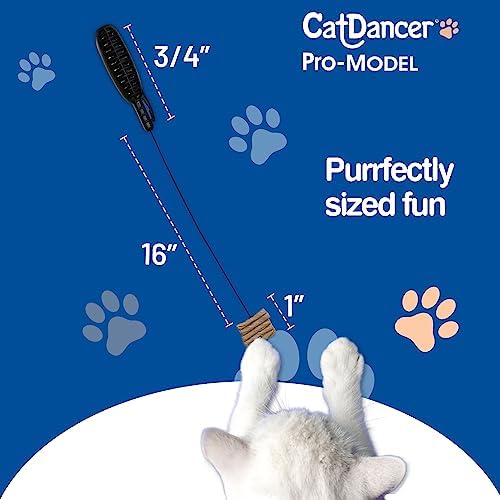 Cat Dancer Products Pro-Model Cat Toy with Cage Clip, Interactive Cat Toy for Cat Confined in Carrier