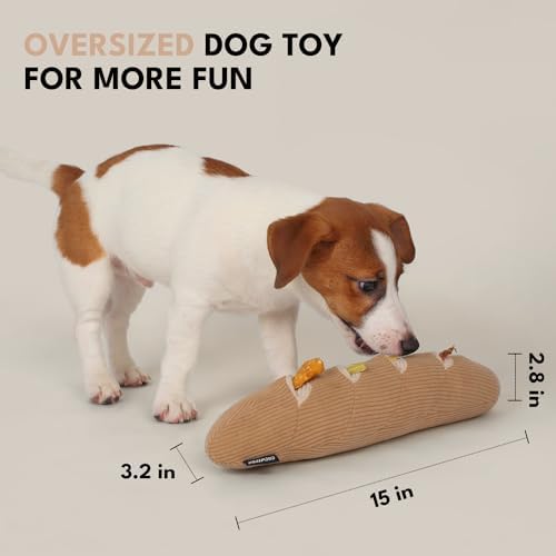 CHEWFFON Interactive Dog Snuffle Toy, Enrichment Squeaky Toy for Boredom