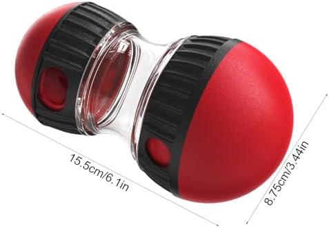 Dog Puzzle Feeder, Adjustable Treat Dispenser Ball Dog Slow Feeder Bowl, Puppy Interactive Chase Training Ball Dogs Food Dispensing for Small Medium
