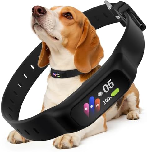 Anti Bark Collar for Small Medium Large Dogs, Vibrating Dog Collars No Shock, Rechargeable Smart AI Bark Collar, Automatic Dog Training Collar, IP 67 Waterproof Dog Barking Collar (Black)