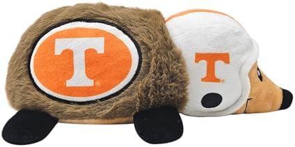 NCAA Tennessee Volunteers Plush Hedgehog Toy for Dogs & Cats, Cool Soft Pet Toy for Fun and Interactive Play, Dog Chew Toy with Squeaker, Licensed Hot Pet Toy