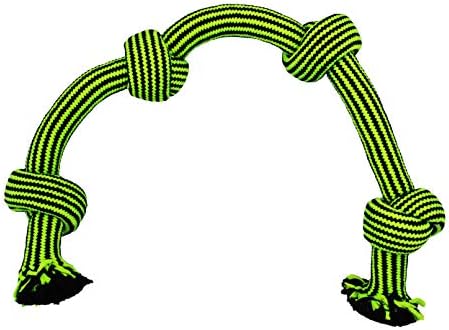 Jolly Pets Knot-N-Chew Rope Dog Toy, 4 Knot Squeaker, Large/X-Large