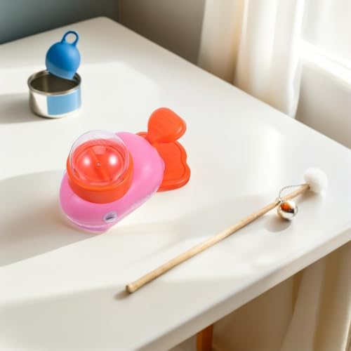 Whale Shaped Pet Treat Dispenser Rotating Button Slow Feeder
