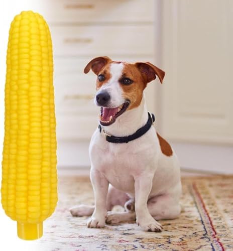 Dog Chew Toys, Interactive Peanut Shape Dental Care Squeaky Toy for Aggressive Chewers
