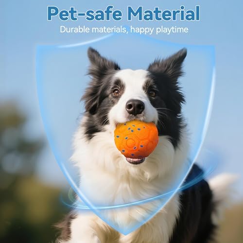 Newget Interactive Dog Toy Ball Replacement Shell, Chew-Resistant Orange