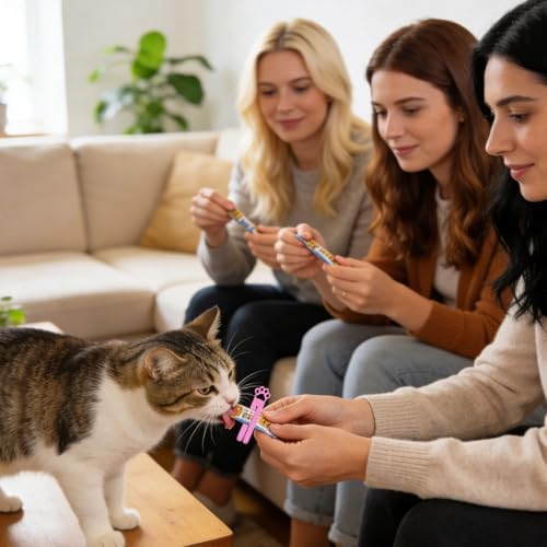 Cat Food Squeezer – 3D Printed Treat Dispenser | 3D-Printed Kitten Strip Cat Food Squeezer for Wet Treats, Ideal for Training and Feeding, Pet Trainers Animal Lovers Apartment Home Office Shelters