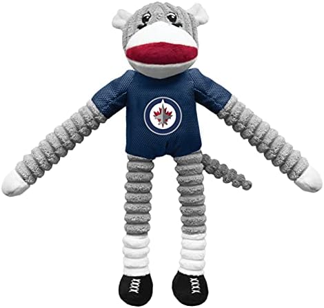 Littlearth NHL Team Sock Monkey Pet Toy - Officially Licensed Teams