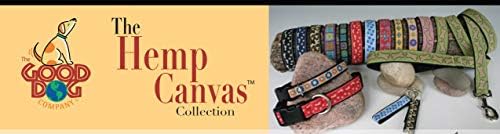 The Good Dog Company- Hemp Dog Collar Hunting and Fishing - Mallard and Fly … (X-Large (Fits 25"-30" Neck), Olive Fly) 1" Wide