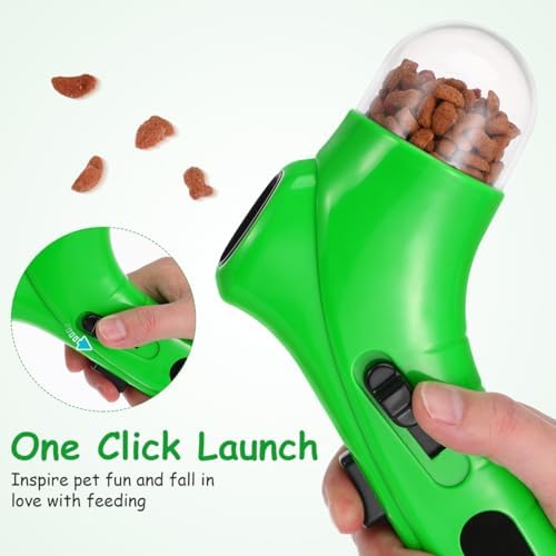 UKCOCO Cat Treat Launcher Toy Treat Feeder Dog Toy Cat Treat Dispenser Toy Dog Treat Dispenser Launcher for Dogs Treat Dispensing Toy Puppy Toy Dog Snack Launcher Food Ball Thrower