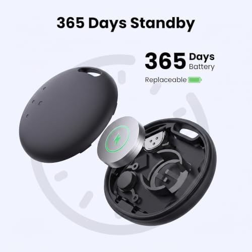 GPS Tracker for Dogs & Cats,Apple Find My & Google Find My Device | Dog Collar Holder, No Monthly Fee & No SIM Card Required, IP67 Waterproof Pet Tracker with 1-Year Battery Life