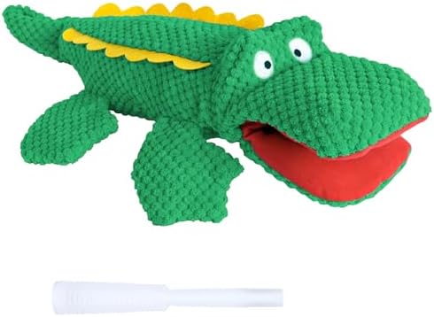 SCHITEC Squeaky Dog Toys, No Stuffing Crinkle Plush Water Bottle Dog Toy, Interactive Squawking Puppy Teething Pet Chew Toy for Small Medium Large Dogs