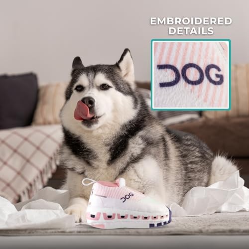 Haute Diggity Dog Workout Shoe Plush Dog Toy, Funny Parody Chew Toys