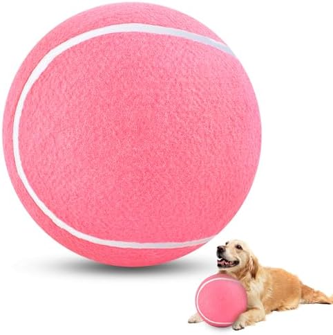 HETOO Dog Tennis Balls, Dog Puppy Birthday Gifts, Herding Ball, 9.5 Inch