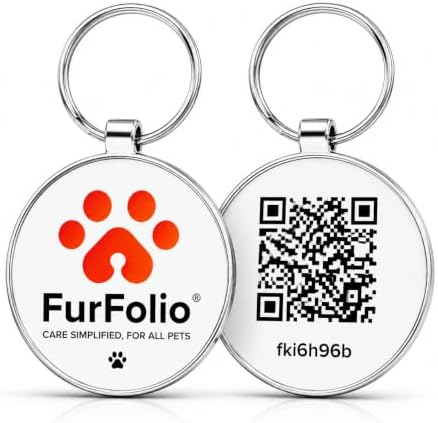 QR Code Dog Tag for Dogs & Cats – Smart Pet ID Tag – Scan to Contact Owner – No Subscription – Lost Pet Protection