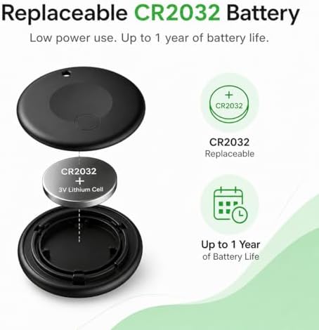 GPS Tracker for Cats, Cat Collar with Tracker for Android Users – No Monthly Fee, Google Find Hub Cat GPS Tracker Collar, IP67 Waterproof, Replaceable Battery Lasts 1 Year