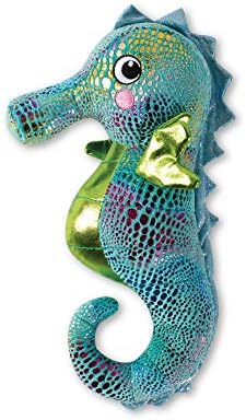 Fringe Studio Squeaker Plush Dog Toy, Seahorse, Pet Shop Collection (289649)