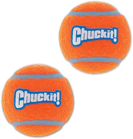 Chuckit! Dog Tennis Ball Dog Toy, Large (3 Inch Diameter) for Dogs 60-100 lbs 2 Count (Pack of 12)