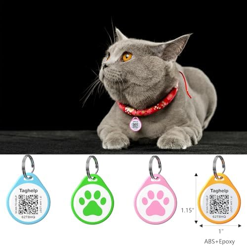 Pet ID Tag-3pcs QR Code Tag Small Personalized Name Plate with Online Profile,Cat Tag Scan QR Receive Instant Pet Location Alert Email,No Subscription or fees(Black & Blue & Pink)