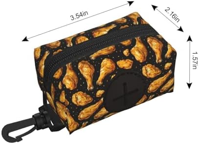 Crispy Fried Chicken Print Dog Poop Bag Holder