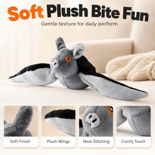 Flying Bat Dog Toy, 2026 New Flapping Wings Interactive Pet Toy, Squirrel