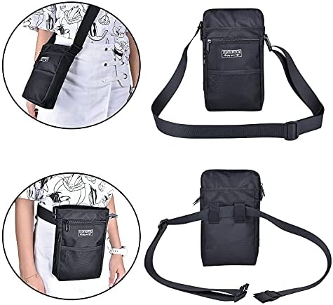 Dog Treat Pouch Bag for Pet Training with Zipper Closure,Fanny Pack for Dog Walking,Puppy Training Pouch with Adjustable Waistband,Shoulder Strap and Dog Waste Bag Dispenser