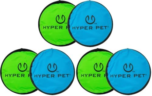 Hyper Pet Flippy Flopper Flying Disc Soft Dog Toy 9 Inch, Floats, 6 Pack