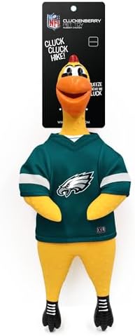 Littlearth NFL Team Rubber Chicken Pet Toy - Officially Licensed Teams