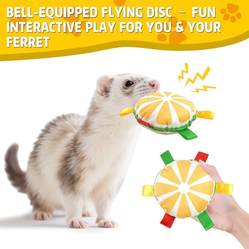 15 Pack Ferret Toys, Ferret Chew Toys, Interactive Toys with Bell Balls