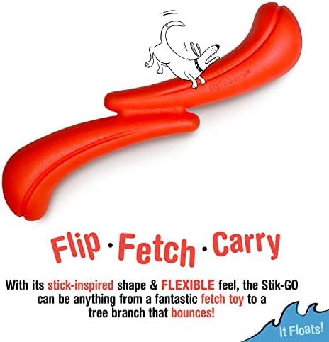 Nylabone Stik-GO Interactive Dog Toy - Lightweight Flexible Floatable Dog Fetch Toy for Creative Play & Dog Exercise
