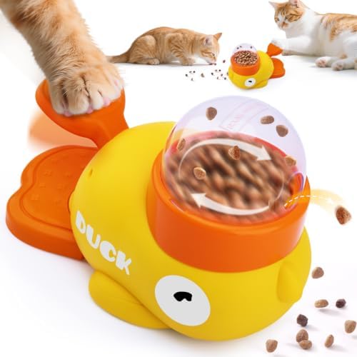 Interactive Cat Treat Puzzle Dispenser