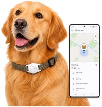 Dog Tracker, Works with Android Find Hub, IP67, 2-Pack White