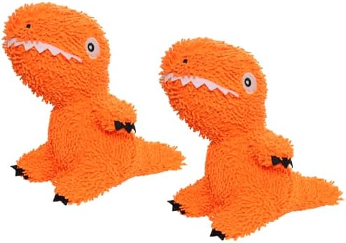 MIGHTY® 2 Pack Microfiber Medium T-Rex Dog Toys