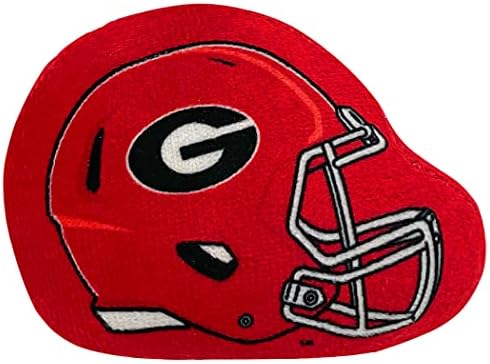 BEST PLUSH CAT TOY - NCAA GEORGIA BULLDOGS Complete Set of 3 piece Cat Toys filled with Fresh Catnip. Includes: 1 Helmet Cat Toy, 1 Football Cat Toy with Feathers & 1 Beer Bottle. Beautiful Team LOGOS