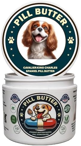 Peanut Butter Dog Pill Wrap - Cavalier King Charles Label