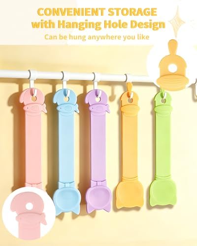 5-Pack Cat Treat Dispenser Spoon, Lickable Cat Treat Spoon for Wet Food