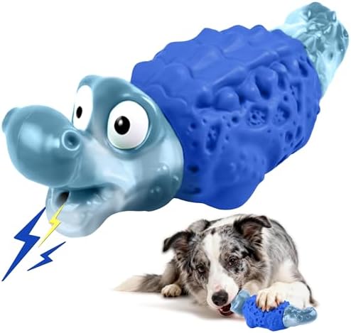 Dog Toys for Aggressive Chewers, Tough Squeaky Dog Chew Toy