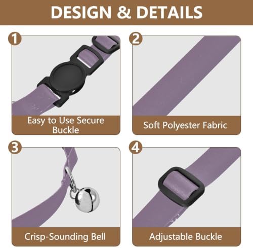 Red Blue Gradient Adjustable Buckle Pet Collars 2 Pack Lightweight Pet Collar for Cats and Dogs