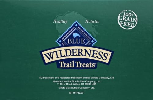 Blue Buffalo Wilderness Trail Treats High Protein Grain Free Dog Biscuits Crunchy Dog Treats, Duck Recipe, 36-oz Box, (Pack of 3)