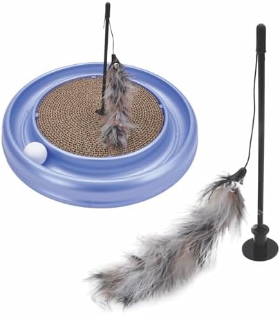 Coastal Pet - Turbo Pet Cat Bundle - Teaser Cat Toy & Scratcher Cat Toy