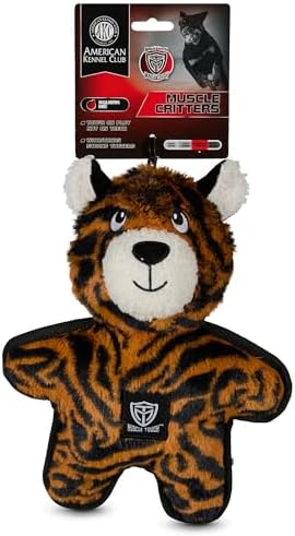American Kennel Club Plush Dog Toy with Squeaker for Moderate Chewers, Soft Stuffed Dog Toy for Tugging, Fetch & Interactive Play, Gentle on Teeth