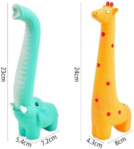 Dog Chew Toys for Aggressive Chewers, Cute Latex Giraffe Design