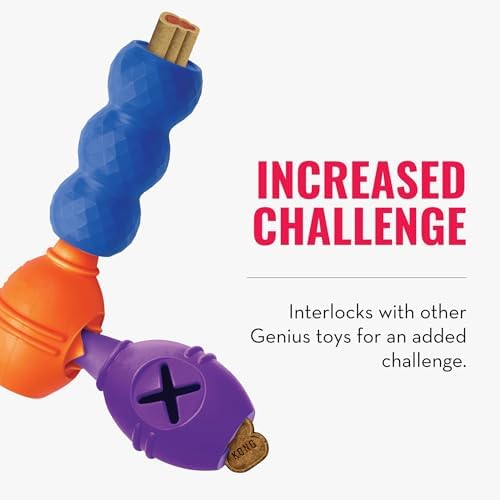 KONG - Genius Mike - Interactive Treat Dispensing Dog Puzzle Toy (Assorted Colors) (Large)