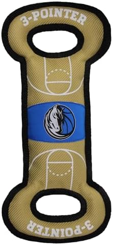 Pets First NBA Dallas Mavericks Field Toy. - Tough Nylon Pet Toy with Double Trim Stitching & Inner Squeaker, One Size