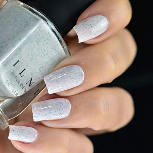 ILNP Shaved Ice - Creamy White Speckled Nail Polish